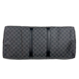 ルイ・ヴィトン LOUIS VUITTON キーポル・バンドリエール55 N41413 ブラック　シルバー金具 ダミエ・グラフィット ユニセックス ボストンバッグ