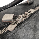 ルイ・ヴィトン LOUIS VUITTON キーポル・バンドリエール55 N41413 ブラック　シルバー金具 ダミエ・グラフィット ユニセックス ボストンバッグ