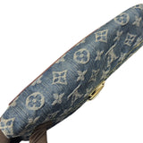 ルイ・ヴィトン LOUIS VUITTON ポシェットプラット M95007 ブルー/イエロー モノグラムデニム/レザー レディース クラッチバッグ