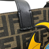 フェンディ FENDI FFロゴトートバッグ FRGMTコラボ 8BH357 ブラウン ファブリック メンズ トートバッグ