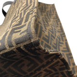 フェンディ FENDI FFロゴトートバッグ FRGMTコラボ 8BH357 ブラウン ファブリック メンズ トートバッグ