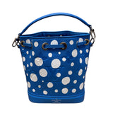 ルイ・ヴィトン LOUIS VUITTON ナノ・ノエ　草間彌生 M81985 ブルー レザー レディース ハンドバッグ