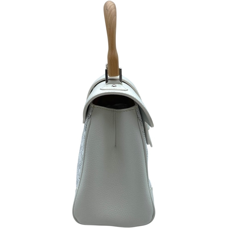 ゴヤール GOYARD サイゴンミニ ホワイト ゴヤールディンキャンバス