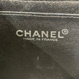 シャネル CHANEL 2.55チョコバーチェーンショルダーバッグ ブラック シルバー金具 ラムスキン レディース ショルダーバッグ