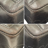 シャネル CHANEL 2.55チョコバーチェーンショルダーバッグ ブラック シルバー金具 ラムスキン レディース ショルダーバッグ