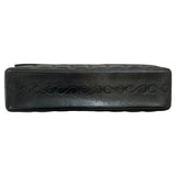 シャネル CHANEL 2.55チョコバーチェーンショルダーバッグ ブラック シルバー金具 ラムスキン レディース ショルダーバッグ