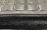 シャネル CHANEL 2.55チョコバーチェーンショルダーバッグ ブラック シルバー金具 ラムスキン レディース ショルダーバッグ