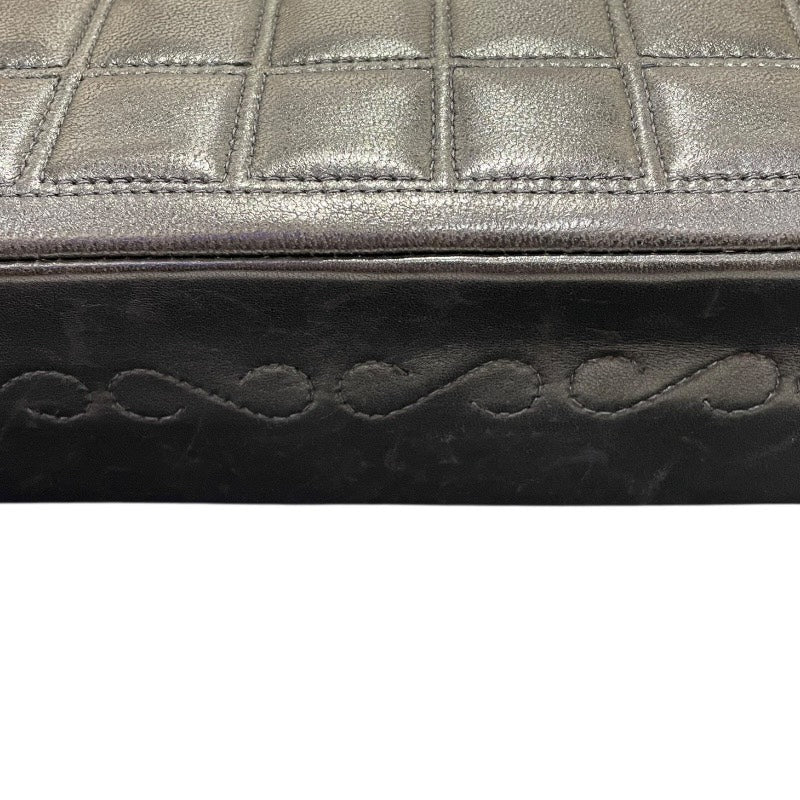 シャネル CHANEL 2.55チョコバーチェーンショルダーバッグ ブラック