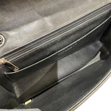 シャネル CHANEL 2.55チョコバーチェーンショルダーバッグ ブラック シルバー金具 ラムスキン レディース ショルダーバッグ