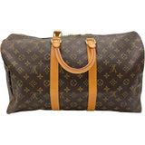 ルイ・ヴィトン LOUIS VUITTON キーポル45 M41428 ブラウン モノグラムキャンバス ユニセックス ボストンバッグ