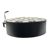 セリーヌ CELINE トリオンフラウンドパース ブラック　GD金具 キャンパス ユニセックス ショルダーバッグ