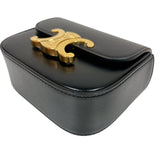 セリーヌ CELINE ミニクロード 10I513 ブラック シャイニーカーフ レディース ショルダーバッグ