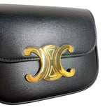 セリーヌ CELINE ミニクロード 10I513 ブラック シャイニーカーフ レディース ショルダーバッグ