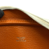 エルメス HERMES プリュム20 □I刻印 ホワイト/オレンジ/シルバー金具 エプソン レディース ハンドバッグ