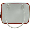 エルメス HERMES プリュム20 □I刻印 ホワイト/オレンジ/シルバー金具 エプソン レディース ハンドバッグ