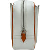 エルメス HERMES プリュム20 □I刻印 ホワイト/オレンジ/シルバー金具 エプソン レディース ハンドバッグ