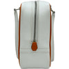 エルメス HERMES プリュム20 □I刻印 ホワイト/オレンジ/シルバー金具 エプソン レディース ハンドバッグ