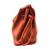 ボッテガ・ヴェネタ BOTTEGA VENETA ピークラージ 666511 オレンジ カーフレザー レディース トートバッグ