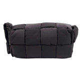 ボッテガ・ヴェネタ BOTTEGA VENETA パデッドテック カセット ダークブラウン ナイロン レディース ショルダーバッグ