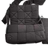 ボッテガ・ヴェネタ BOTTEGA VENETA パデッドテック カセット ダークブラウン ナイロン レディース ショルダーバッグ