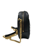 サンローラン SAINT LAURENT ルーミニショルダーバッグ 612579 ブラック キャビア レディース ショルダーバッグ