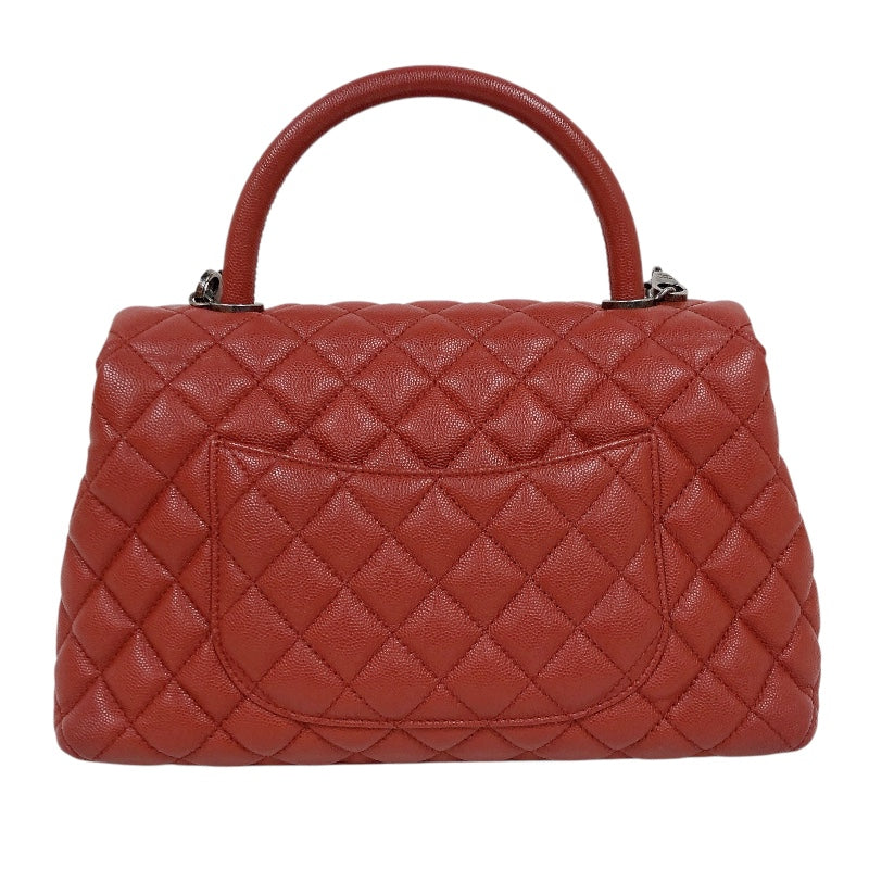 シャネル CHANEL ココハンドル29 A92991 レッド キャビアスキン