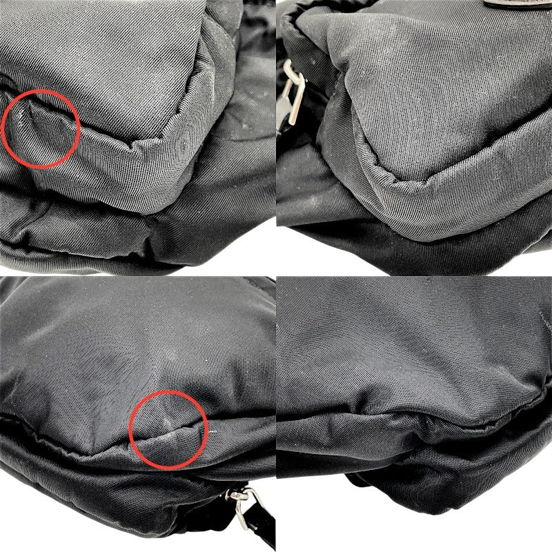 モンクレール MONCLER ボディバッグ ブラック×SV金具 ナイロン ユニ