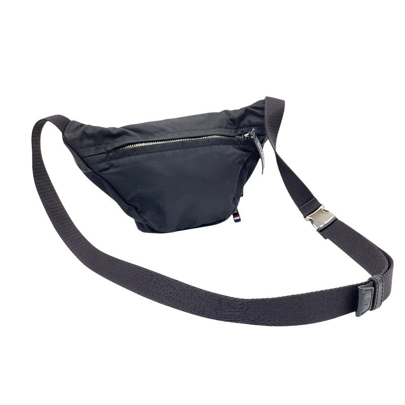 モンクレール MONCLER ボディバッグ ブラック×SV金具 ナイロン ユニ