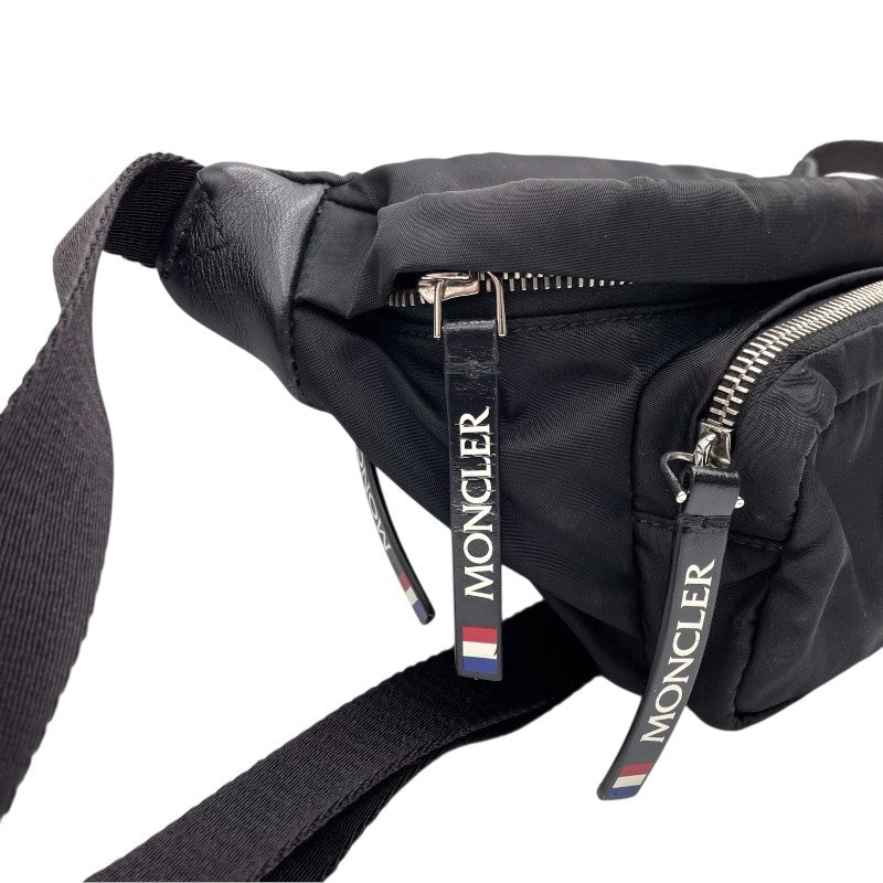 モンクレール MONCLER ボディバッグ ブラック×SV金具 ナイロン ユニ