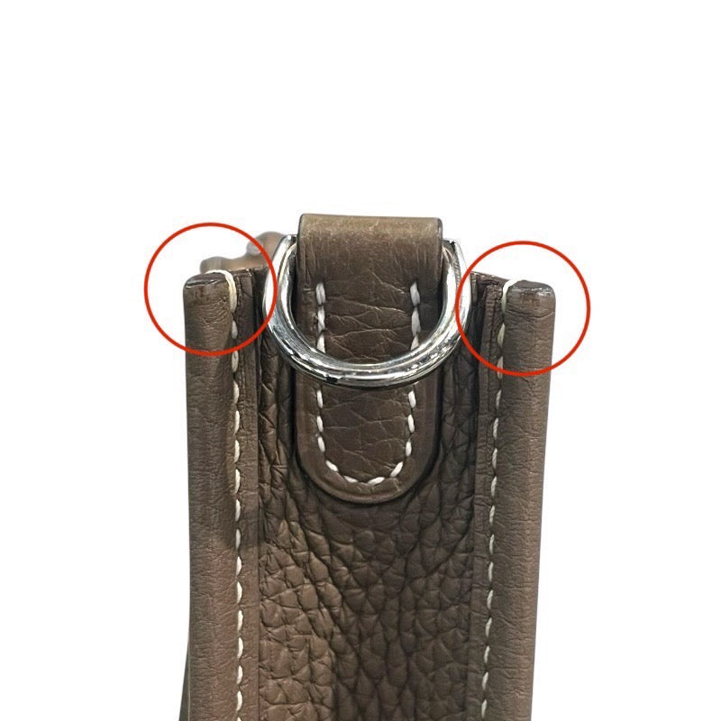 エルメス HERMES エヴリンTPM D刻 エトゥープ シルバー金具 トリヨン レディース ショルダーバッグ