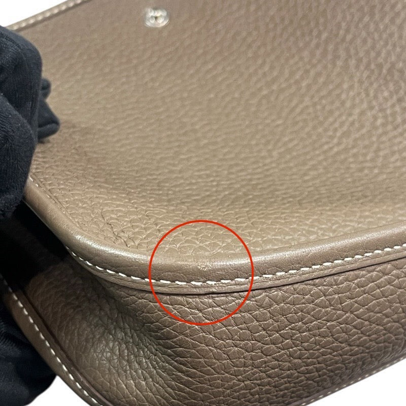 エルメス HERMES エヴリンTPM D刻 エトゥープ シルバー金具 トリヨン レディース ショルダーバッグ