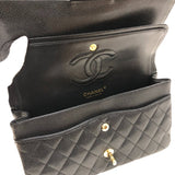 シャネル CHANEL マトラッセ25 A01112 ブラック ゴールド金具 キャビアスキン レディース ショルダーバッグ