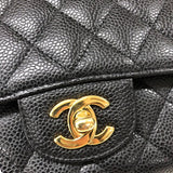シャネル CHANEL マトラッセ25 A01112 ブラック ゴールド金具 キャビアスキン レディース ショルダーバッグ