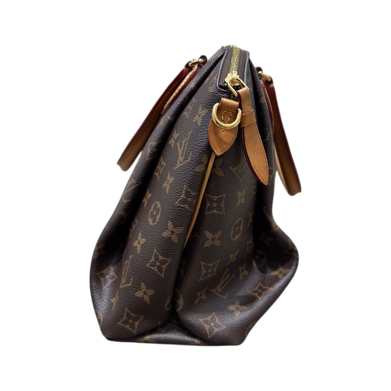 ルイ・ヴィトン LOUIS VUITTON リボリーPM M44543 ブラウン PVC レザー