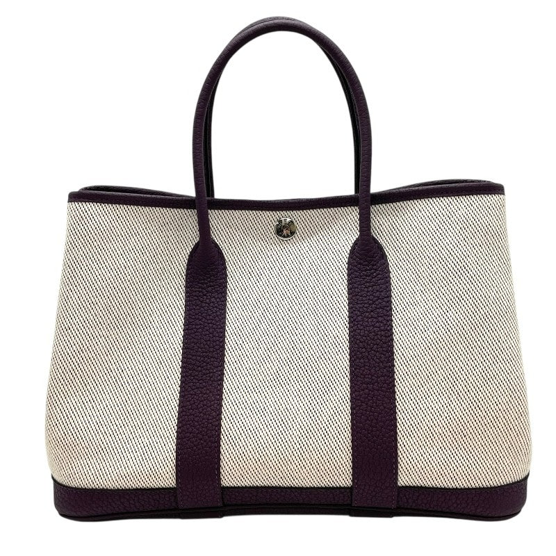 エルメス HERMES ガーデンパーティTPM U刻 エクリュ・レザン×SV金具