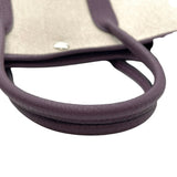 エルメス HERMES ガーデンパーティTPM U刻 エクリュ・レザン×SV金具 トワル・ネゴンダ レディース ハンドバッグ