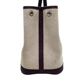 エルメス HERMES ガーデンパーティTPM U刻 エクリュ・レザン×SV金具 トワル・ネゴンダ レディース ハンドバッグ