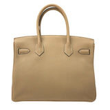 エルメス HERMES バーキン30 Z刻 トレンチ シルバー金具 トゴ レディース ハンドバッグ