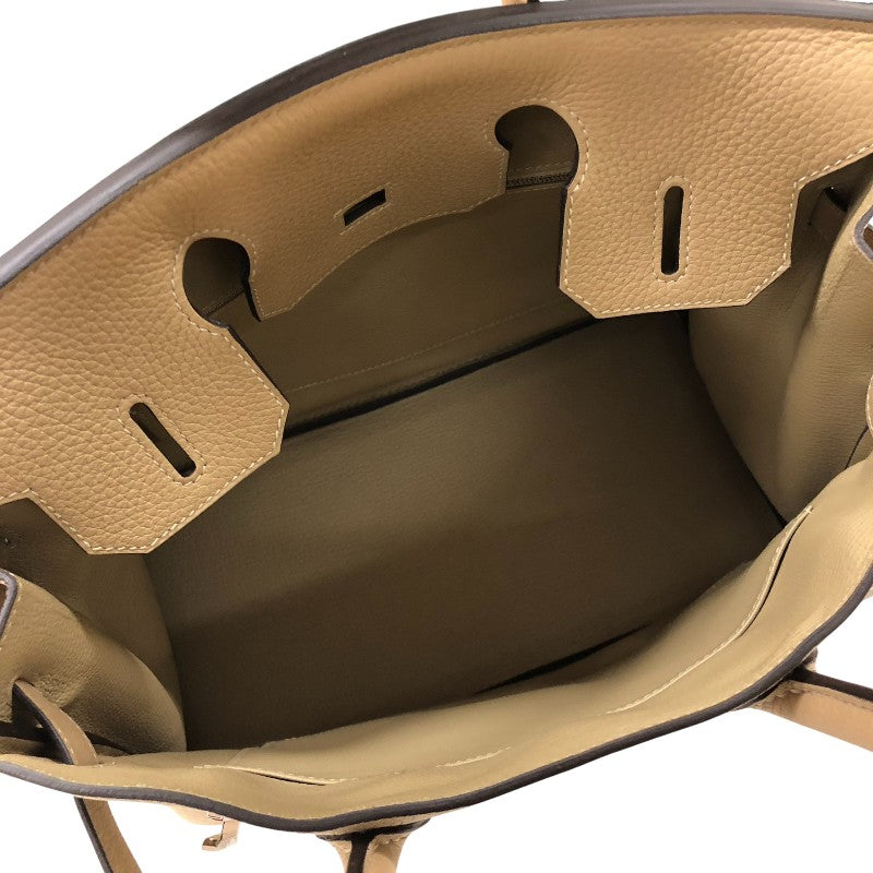 エルメス HERMES バーキン30 Z刻 トレンチ シルバー金具 トゴ レディース ハンドバッグ