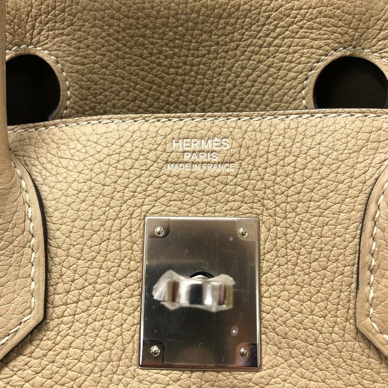 エルメス HERMES バーキン30 Z刻 トレンチ シルバー金具 トゴ レディース ハンドバッグ