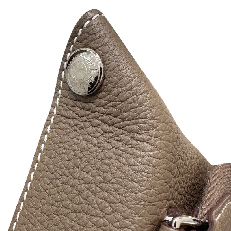 エルメス HERMES ヴィドポッシュ U刻印 エトゥープ トゴ ユニセックス