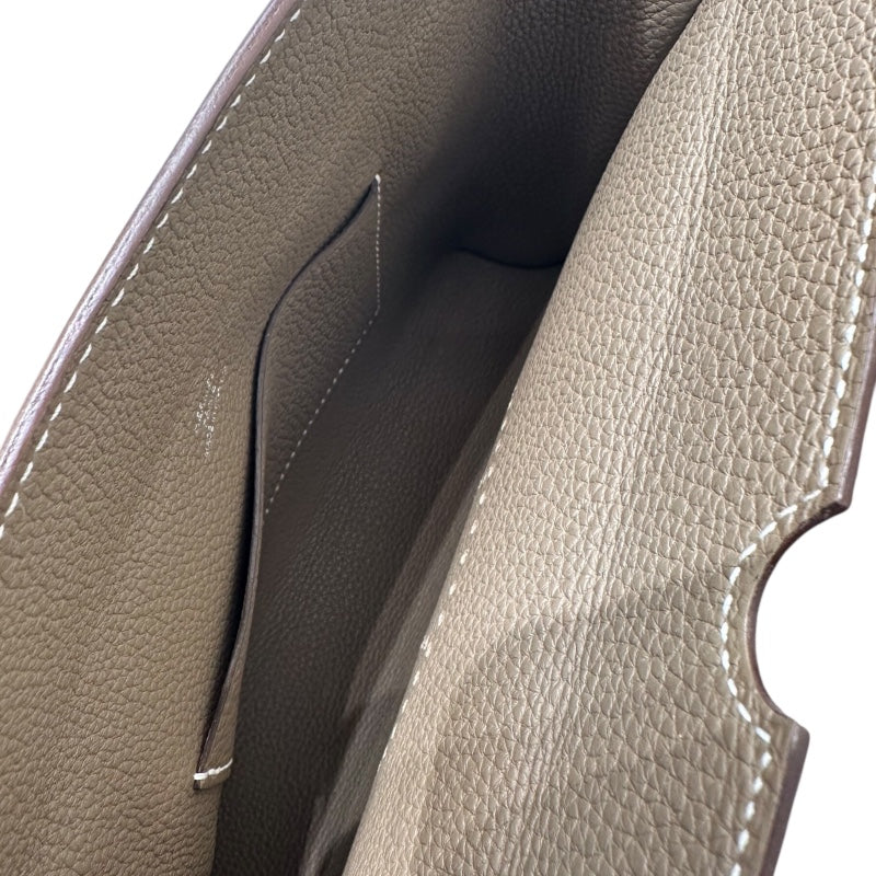 エルメス HERMES ヴィドポッシュ U刻印 エトゥープ トゴ ユニセックス