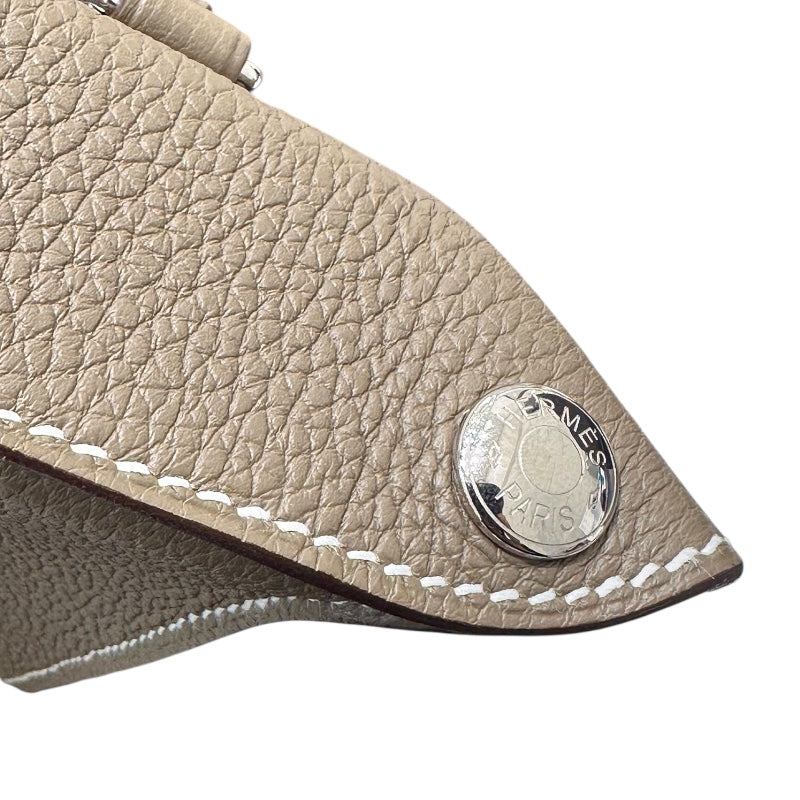 エルメス HERMES ヴィドポッシュ U刻印 エトゥープ トゴ ユニセックス