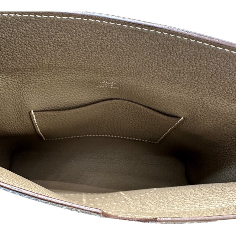 エルメス HERMES ヴィドポッシュ U刻印 エトゥープ トゴ ユニセックス