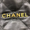 シャネル CHANEL CHANEL22 ラージ バックパック AS3313 ブラック　ゴールド金具 シャイニーカーフスキン レディース リュック・デイパック