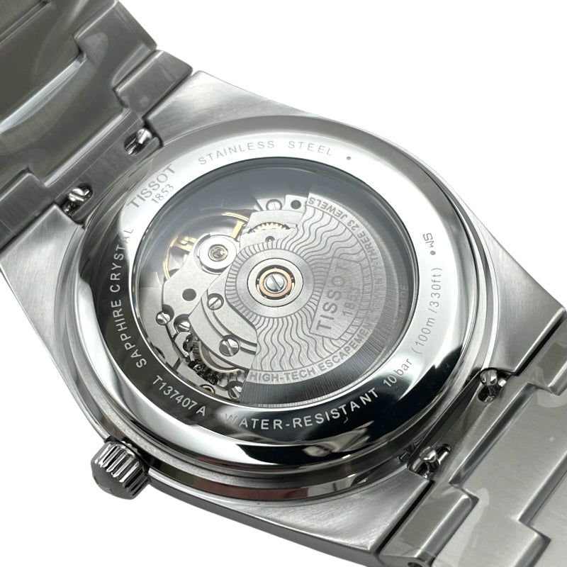 ティソ TISSOT PRX パワーマティック80 40mm T137.407.11.091.00 グリーン SS 自動巻き メンズ 腕時計