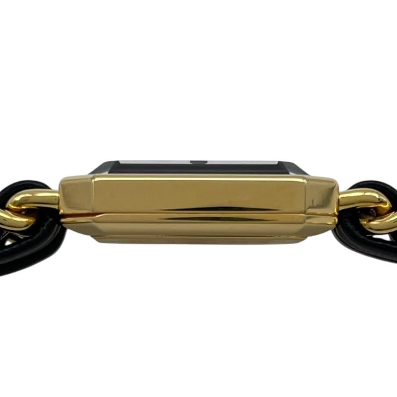 シャネル CHANEL プルミエール L H0001 ブラック GP クオーツ レディース 腕時計