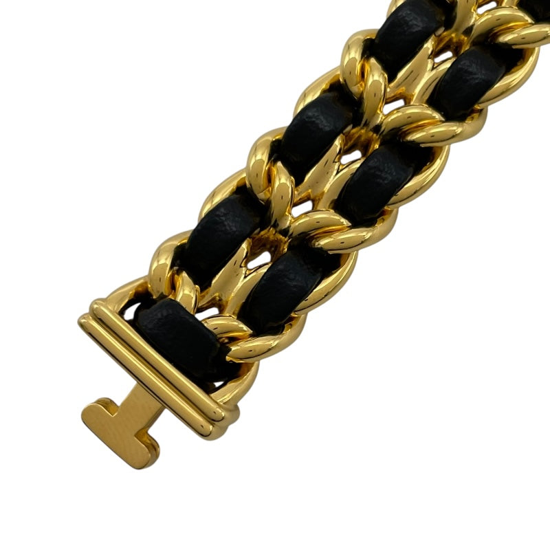 シャネル CHANEL プルミエール L H0001 ブラック GP クオーツ レディース 腕時計