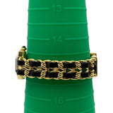 シャネル CHANEL プルミエール L H0001 ブラック GP クオーツ レディース 腕時計