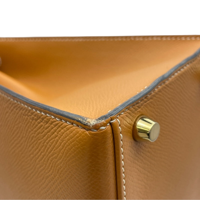 エルメス HERMES ケリー28 外縫い X刻 ゴールド GD金具 エプソン